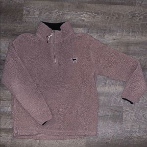 Quarter zip Sherpa sweatshirt